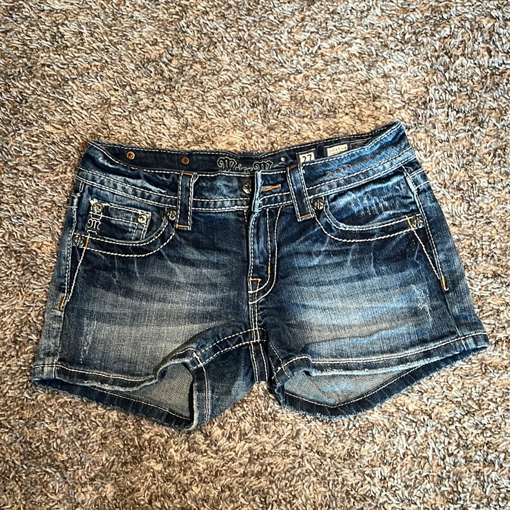 Miss Me low rise jean shorts
